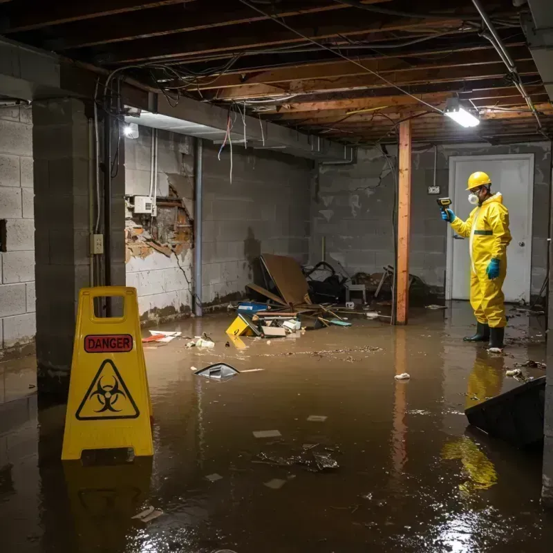 Flooded Basement Electrical Hazard in Richford, VT Property