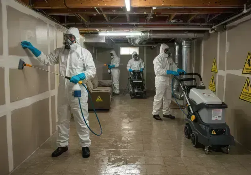 Basement Moisture Removal and Structural Drying process in Richford, VT